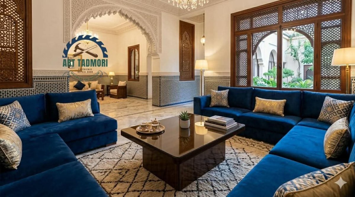 طاولة صالون عصرية بتصميم راقٍ يجمع بين الفخامة والبساطة ✨